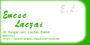 emese laczai business card